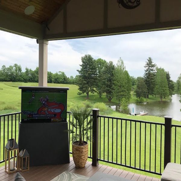 Outdoor TV Cabinet - With built-in Remote Control TV Lift Mechanism Product Image