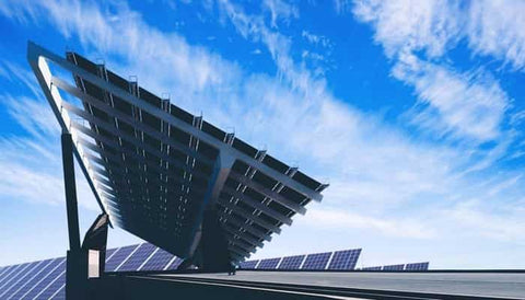 IP rated linear actuator installed on a solar panel tracker system requiring IP65 or higher protection for outdoor weather exposure