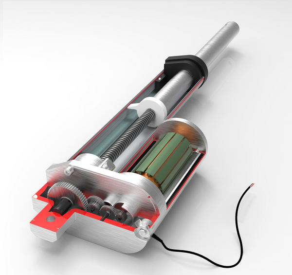 whats inside a linear atuator - how does a linear actuator work
