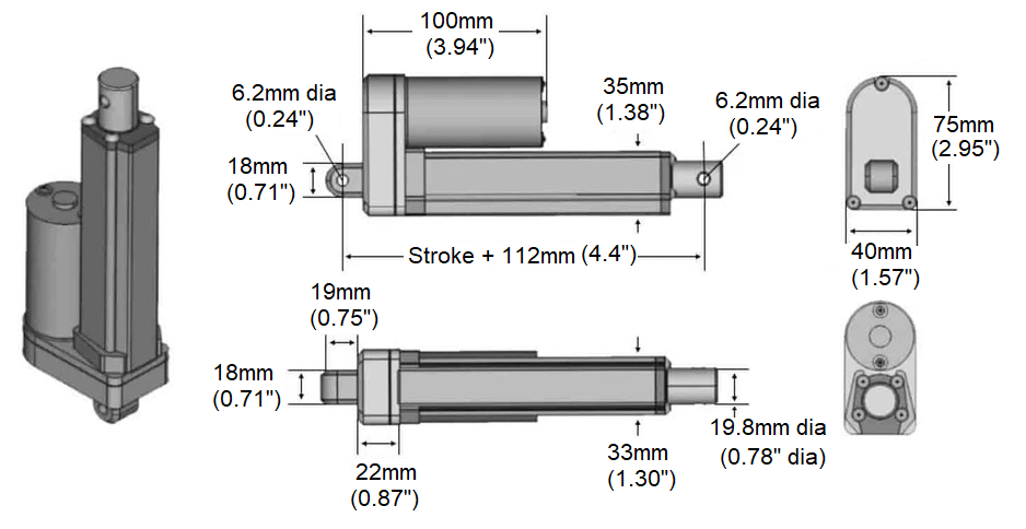 P Series Technical Drawing